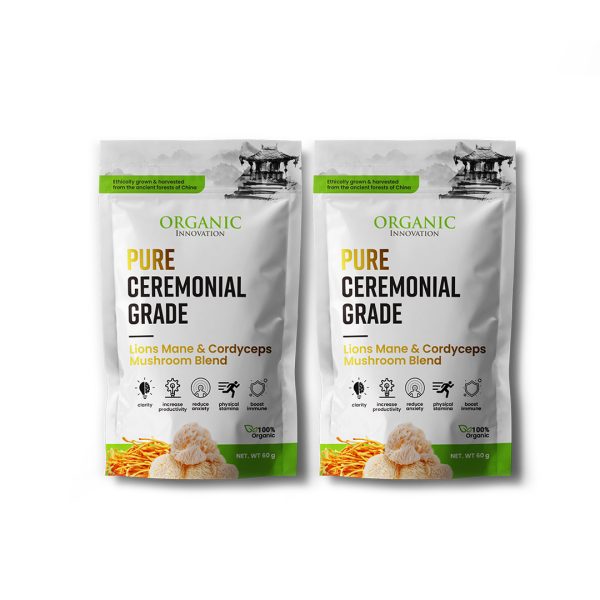 Pure Ceremonial Grade Lions Mane Cordyceps Blend Combo