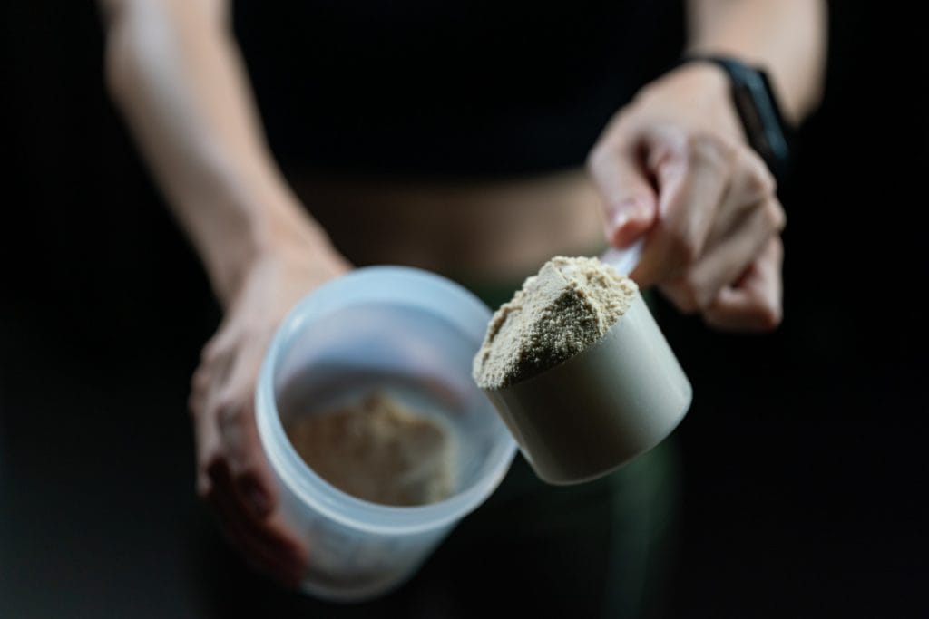 Showcasing protein powder