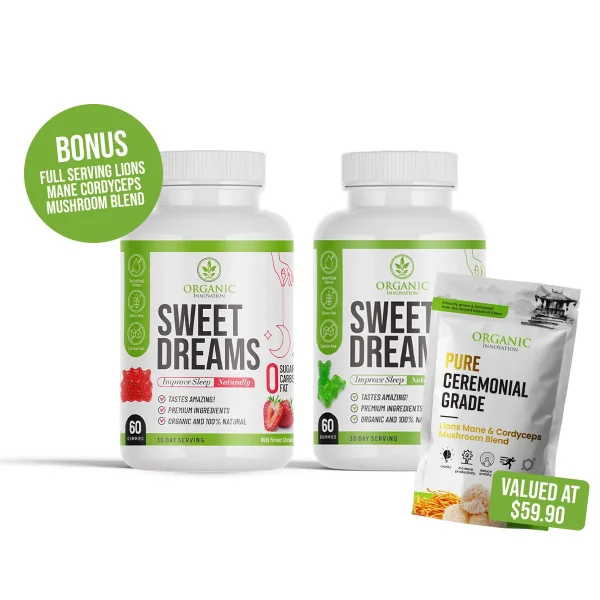 Sweet Dreams Organic Sleep Gummies – (60/120 Serves) (Combo Deal)