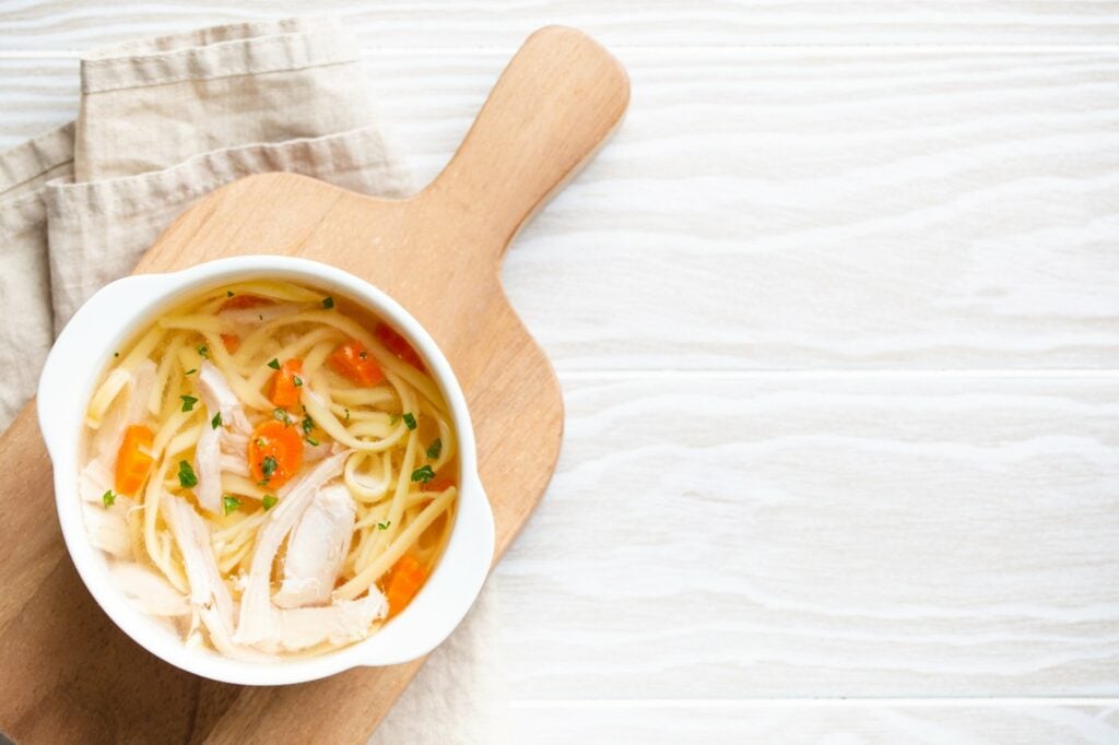 High protein chicken and vegetable soup recipe 1