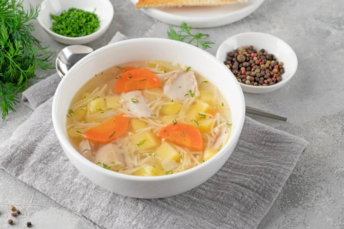 High protein chicken and vegetable soup recipe – Organic Innovation