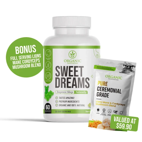 Sweet dreams keto melatonin gummy bears with Free Mushroom Blend
