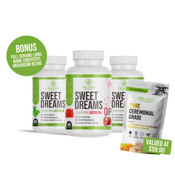 Sweet Dreams Organic Sleep Gummies – (90/180 Serves) (Triple Deal)